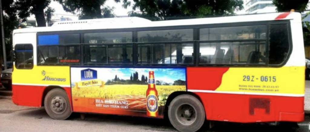 Vietnam bus advertising